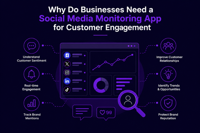 Why do businesses need a social media monitoring app?