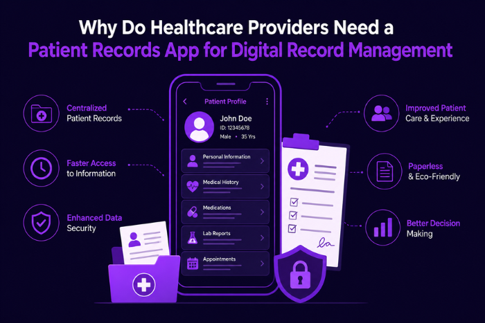 Why do healthcare providers need a patient records app?