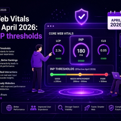 Core Web Vitals update April 2026: New INP thresholds