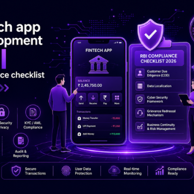 Fintech app development RBI compliance checklist 2026