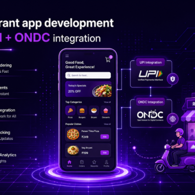 Restaurant app development with UPI + ONDC integration