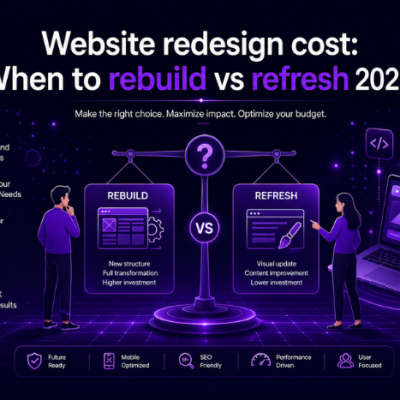 Website redesign cost: When to rebuild vs refresh 2026