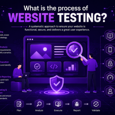 What is the process of website testing?